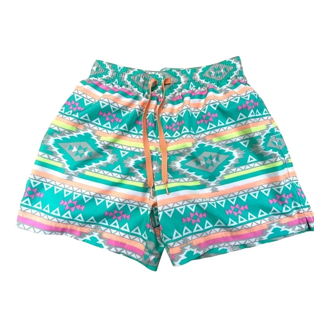 Chubbies Aztec Swim Trunks Mens Small‎ 5.5 Inseam Shorts Excellent